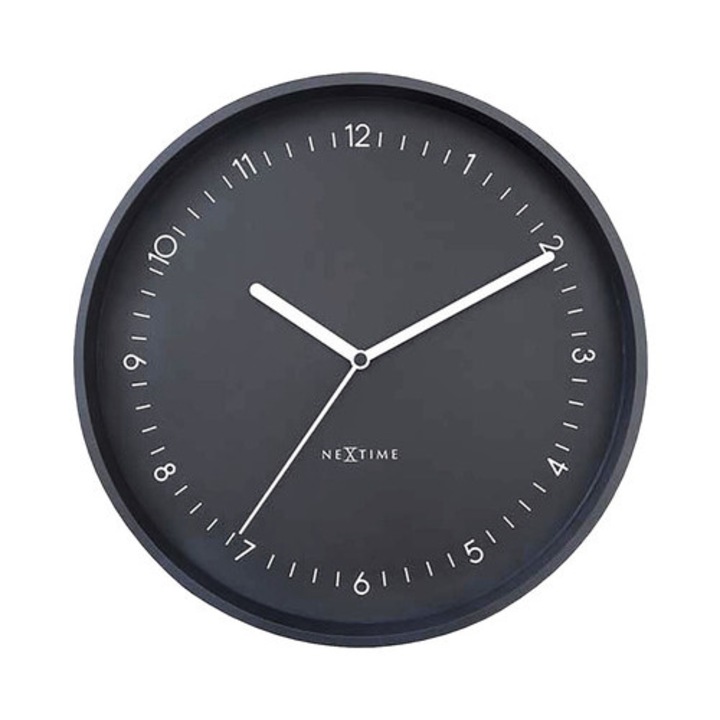 Ceas Perete Nextime Berlin Negru Ø 30 Cm