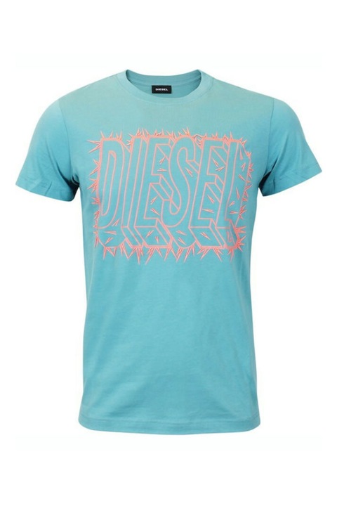Tricou barbat Diesel T-DIEGO SL, verde deschis, M