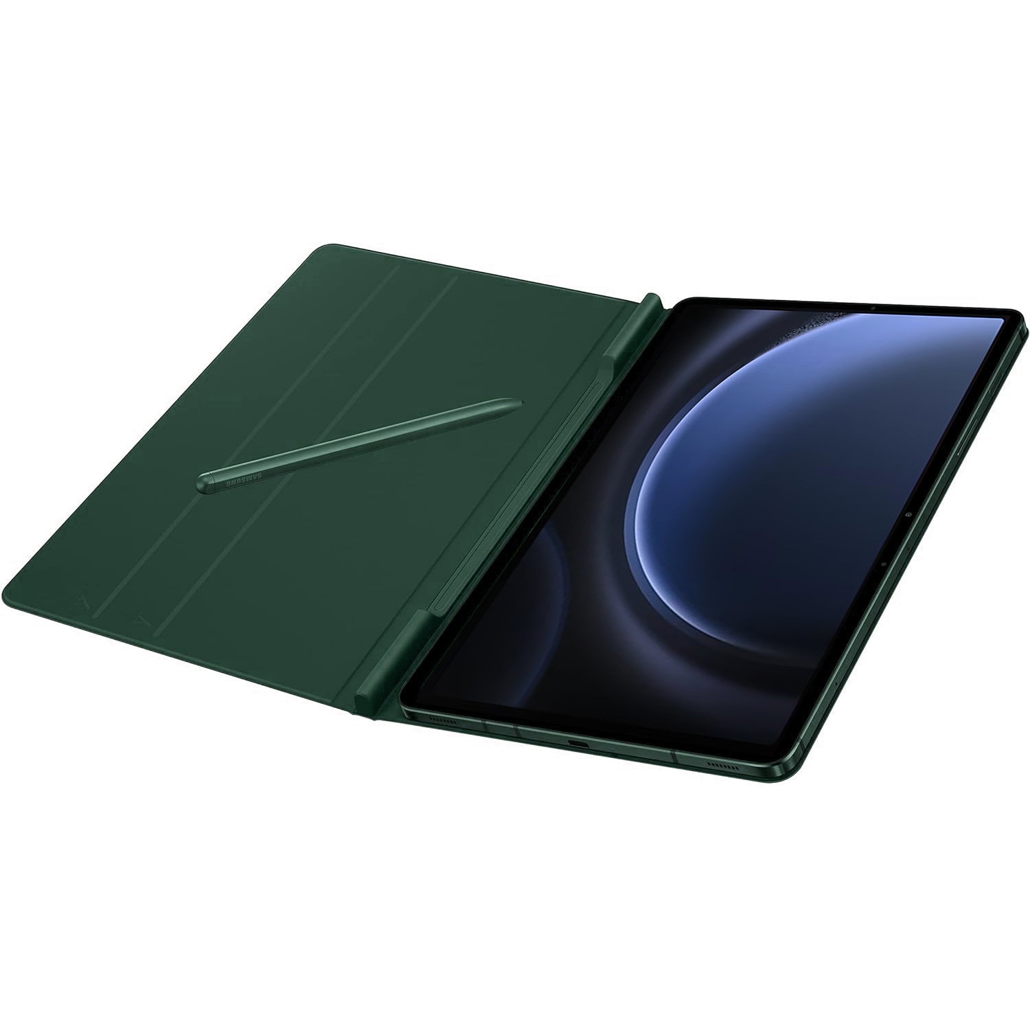 Husa Premium Magnetica Slim pentru Samsung Galaxy Tab S9 (FE) 11.0", Smart Cover, Verde Marin