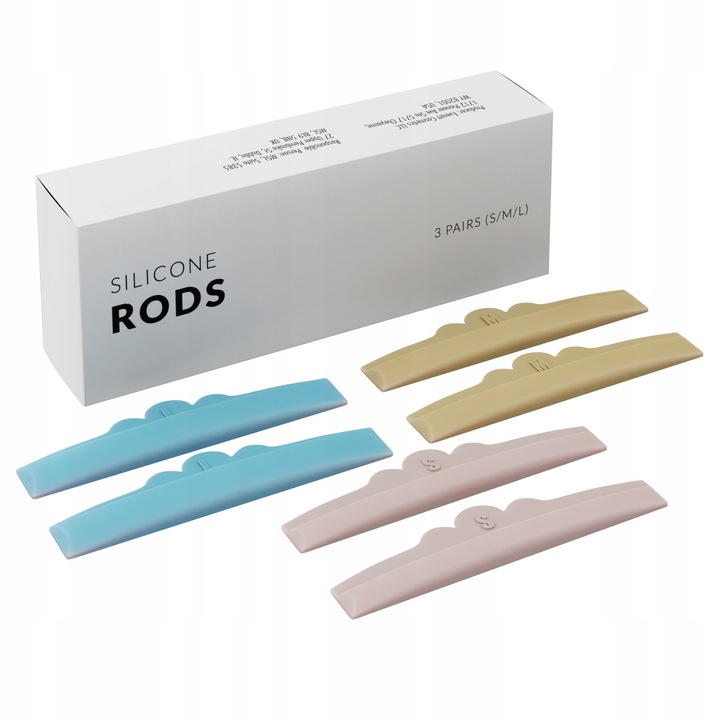 Paduri pentru liftingul si laminarea genelor, Nanolash, Tije din silicon, 3 perechi