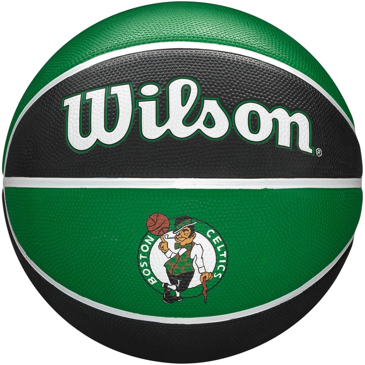 Minge baschet Wilson NBA Boston Celtics, marime 7, negru/verde