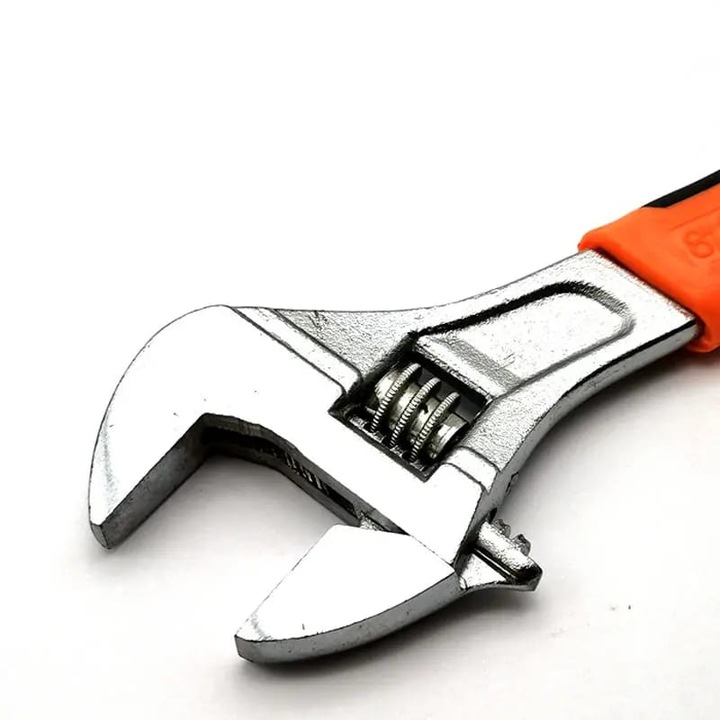 Cheie reglabila 300mm x 35mm deschidere, otel carbon forjat, coada tip agatatoare