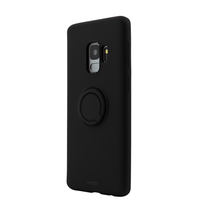 Кейс Mobile Mag, за Samsung Galaxy S9 Vetter soft pro stand магнитен черен