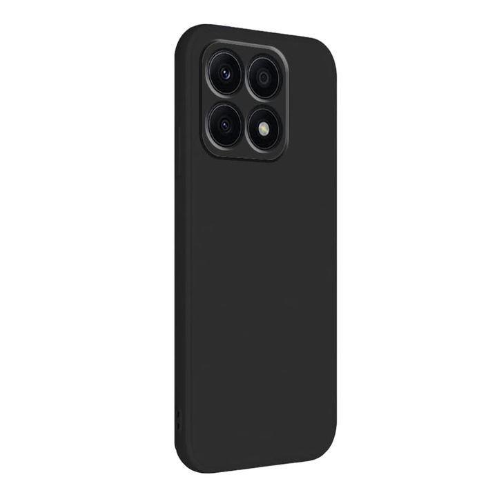 Husa Jelly Silicone Compatibil cu Honor X6a, Interior de microfibra, Flexibila, Negru