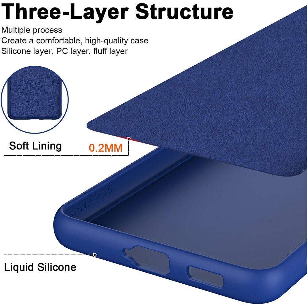 Husa Jelly Silicone Compatibil cu Motorola Moto G84, Interior de microfibra, Flexibila, Albastru Inchis