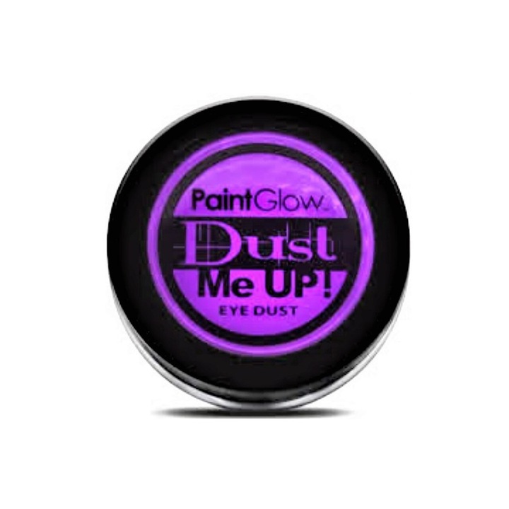 Fard de pleoape pulbere Paint Glow, reactiv UV, mov violet