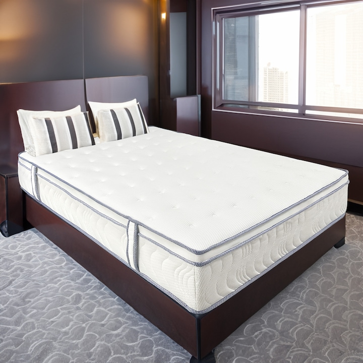 Суперортопедичен матрак Best Sleep, Ressort, 80x200x30, комплект пружини, мемори пяна, средна твърдост