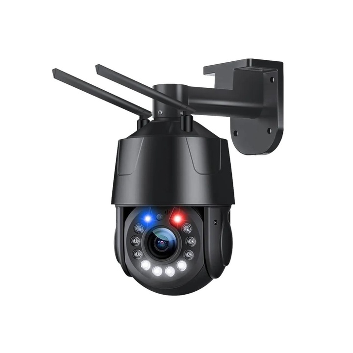 Térfigyelő kamera 4G 4K Ultra HD 36X optikai ZOOM, forgatás az alkalmazástól, vízállóság IP 66, memóriakártya 128 GB