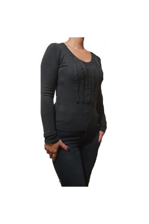 Pulover P187D culoare mov, Gri, M