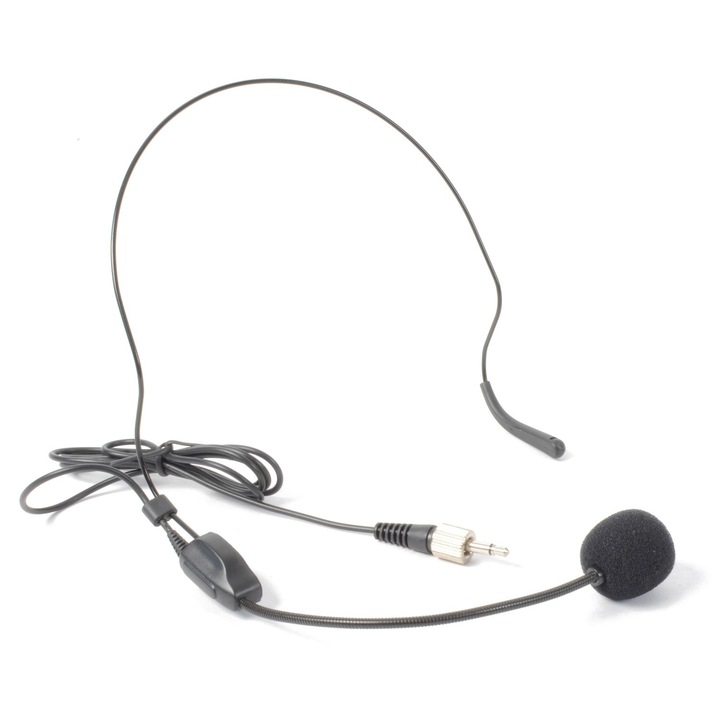 Microfon lavaliera wireless, 6 ore de functionare, Iphone, Negru, Metal