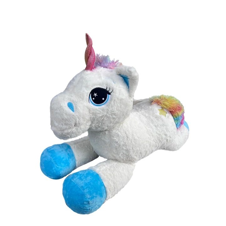 Jucarie plus, unicorn multicolor, 73 cm