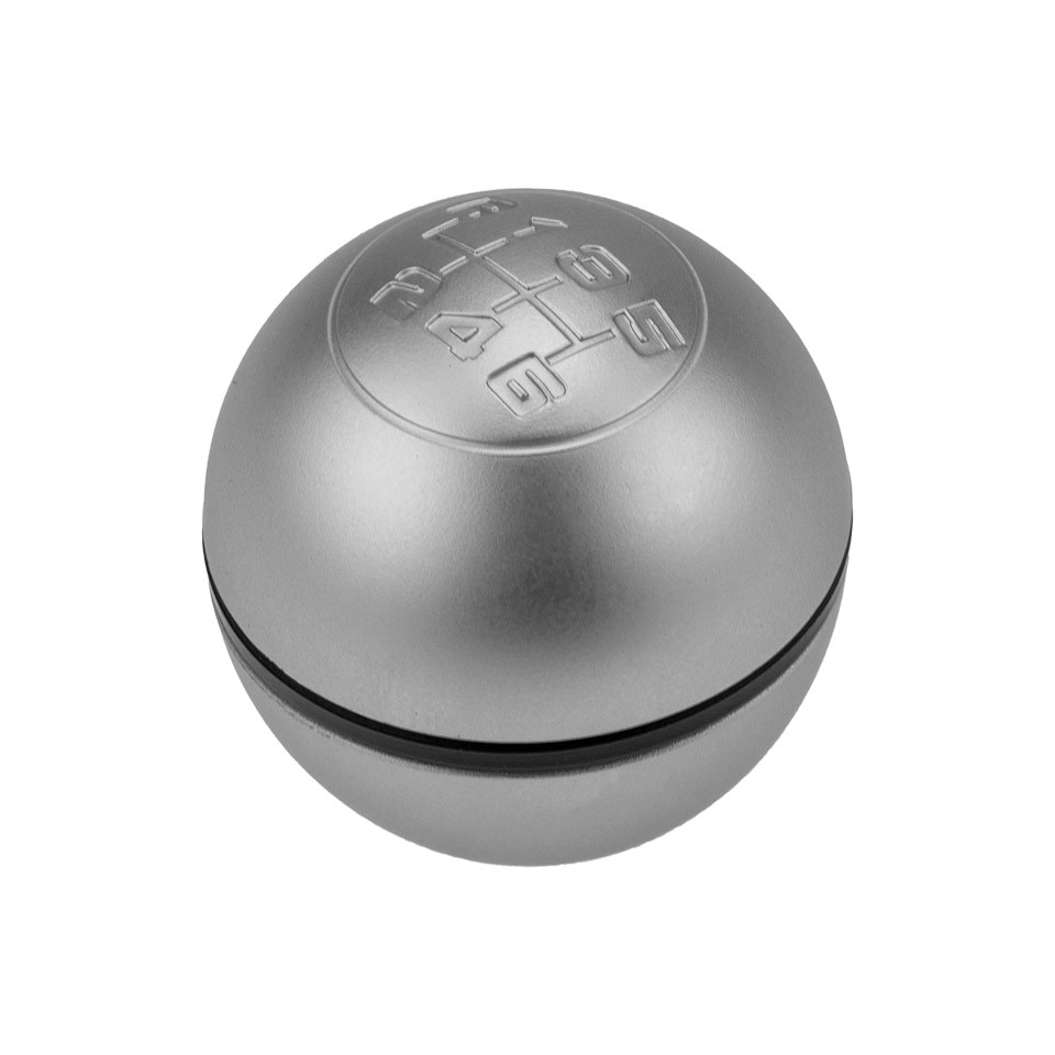 Hacreyatu Handmatige 6 versnellingen Transmissie Inner Gear Shift Knop Vervanging voor Alfa Romeo Giulietta 2010-On (Helder Zilver