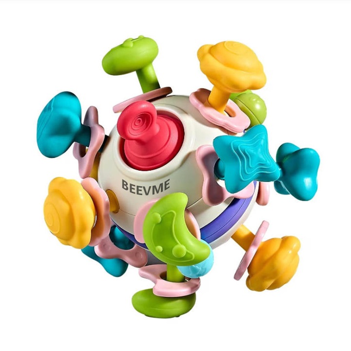 Jucarie bebelusi, cu mai multe puncte masticabile, zornaitoare, Spaceteether