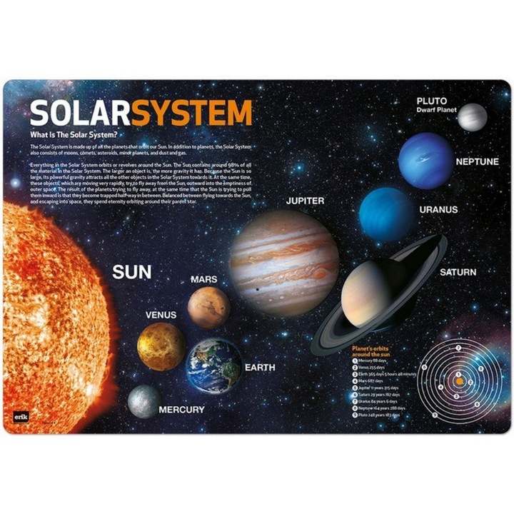 Mousepad Mats Solar System 34.5 x 49.5 cm