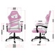 Scaun Gaming Huzaro Force 4.4, Cadru Otel, Material Tesatura Mesh, 130 Kg, Perna Lombara, Tetiera, Functia Siderest, Roz