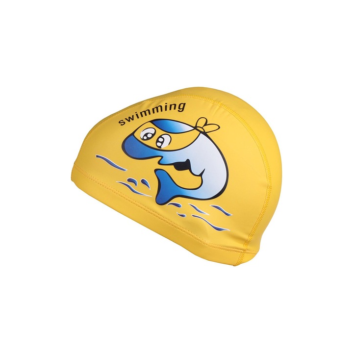 Casca inot pentru copii Merco Dolphin, galben