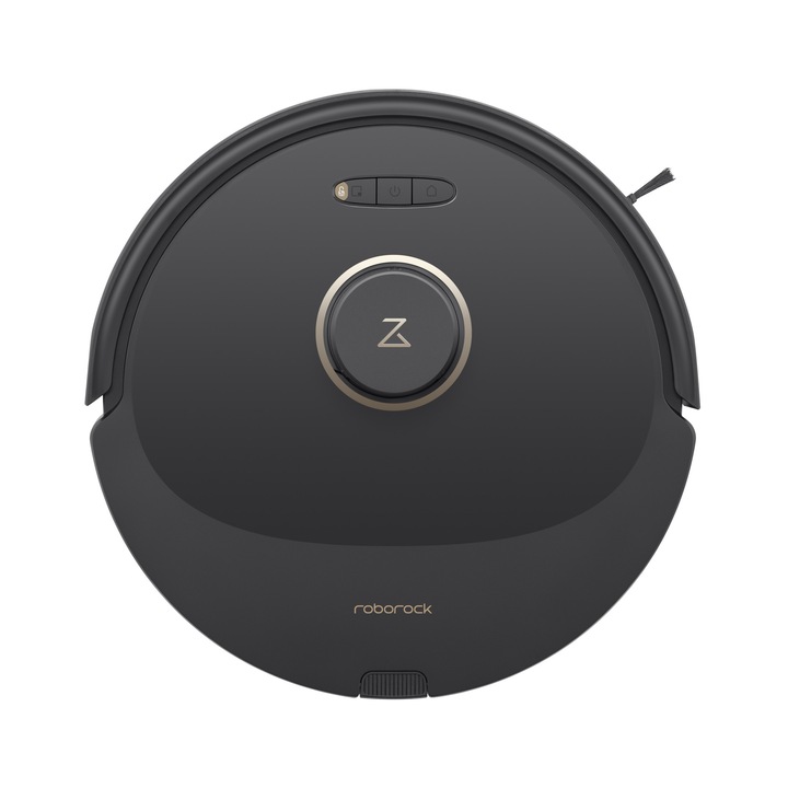 Прахосмукачка робот Roborock Q8 Max Q8M52-00, 5500Pa, Четка DuoRoller, Капацитет на резервоара за вода 350 мл, Обем на кофата за боклук 470 мл, Торба за прах 2,5 L, Черен