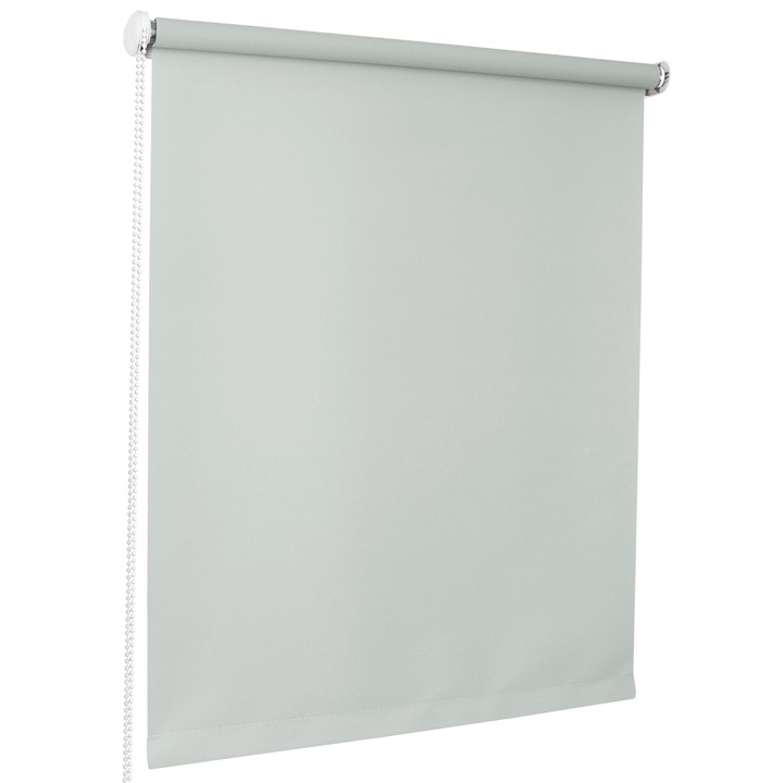 Roleta textila, monocolor, semi-opaca, rulou maxi VIGO, P+R, 200 cm x 180 cm, Gri