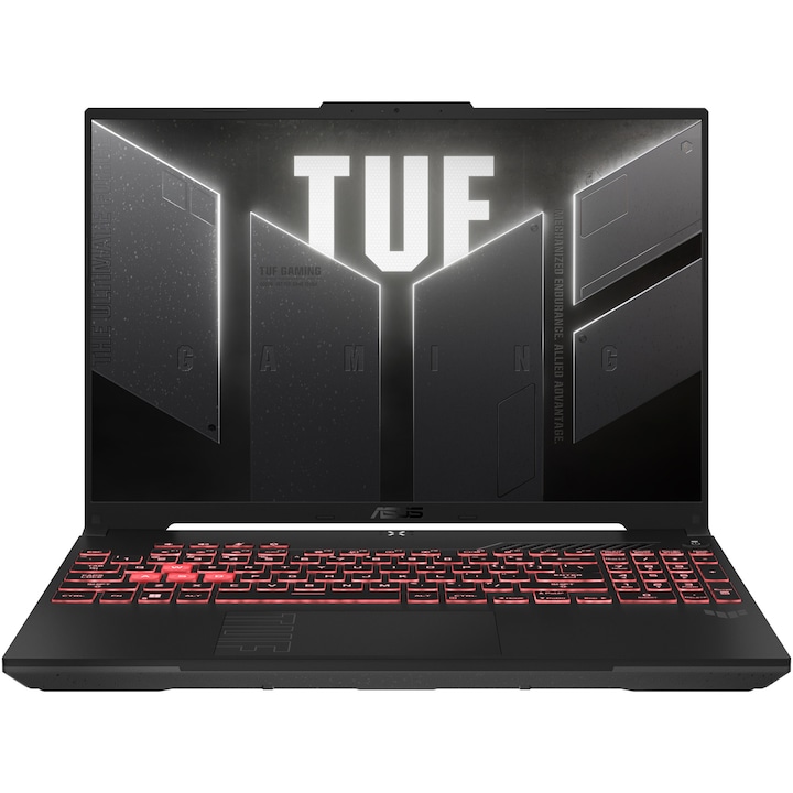 Laptop Gaming ASUS TUF A16 FA607NUQ cu procesor AMD Ryzen™ 7 170 pana la 4.75GHz, 16'', Full HD+, WUXGA, 144Hz, IPS, 16GB DDR5 RAM, 512GB SSD, NVIDIA® GeForce RTX™ 4050 6GB GDDR6, No OS, Mecha Gray