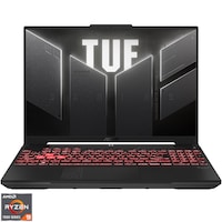 Laptop Gaming ASUS TUF A16 FA607PI cu procesor AMD Ryzen 9 7845HX pana la 5.2 GHz, 16", QHD+, IPS, 165Hz, 16GB, 1TB SSD, NVIDIA GeForce RTX 4070 8GB GDDR6, No OS, Mecha Gray
