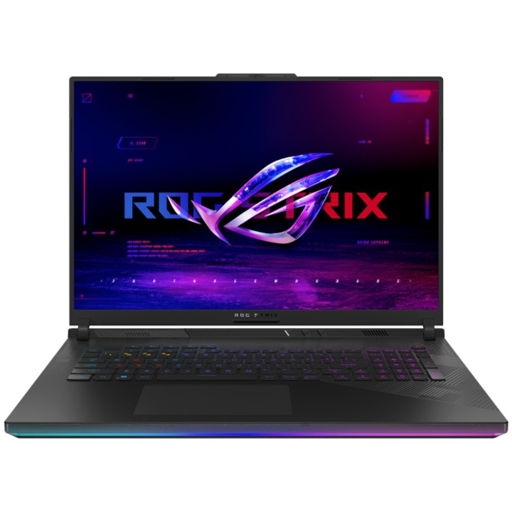 Laptop, Asus, ROG Strix, G834JZR-R6005W, 18", Intel Core i9-14900HX, 16GB, 1TB SSD, NVIDIA GeForce RTX 4080 12GB, Windows 11, Negru