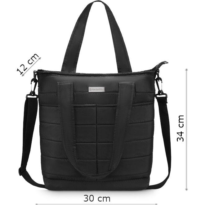 Geanta Shopper Dama, Zagatto®, Negru, Matlasata, Universala ...