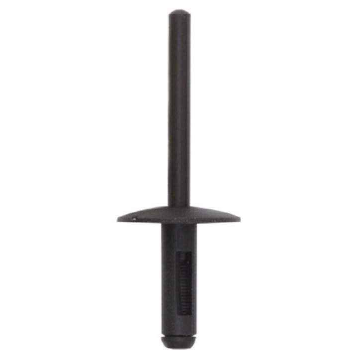 Set 100 nituri auto Restagraf, diametru 6 mm, negru, pentru elemente caroserie auto