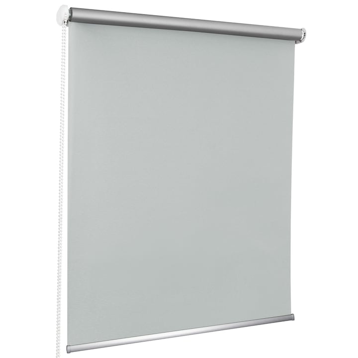Roleta textila, opaca, izolatie termica, rulou maxi TERMO, P+R, 80 cm x 190 cm, gri