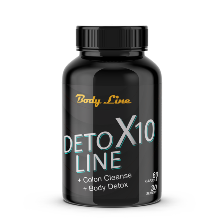 Supliment alimentar detoxifiere si curatare colon, DETO X10 LINE, 60 capsule, 30 serviri