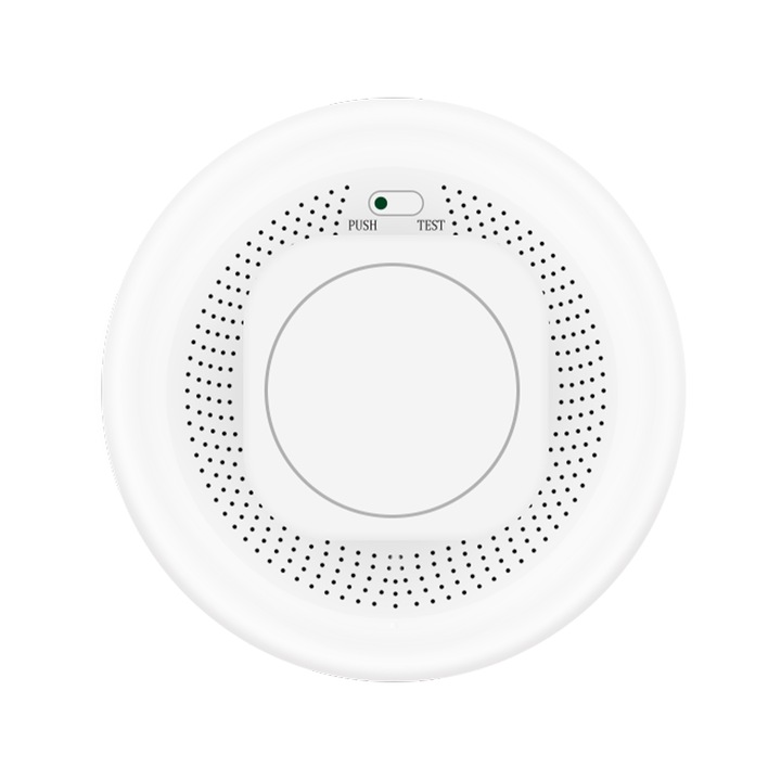 Senzor de detectare a fumului si a incendiilor inteligent ZigBee, MOES, 3 V