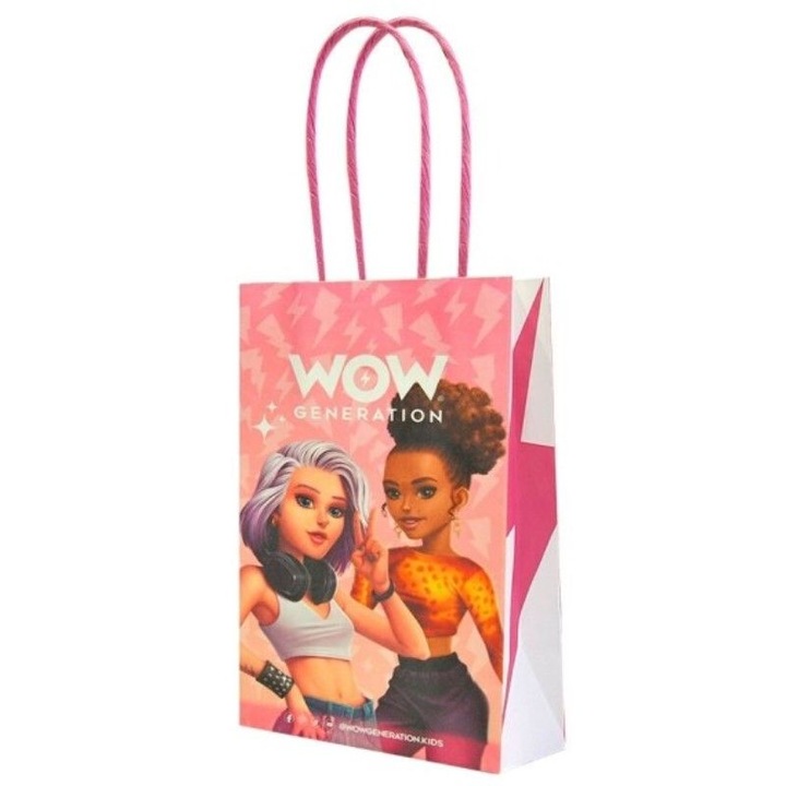 Punga cadou Wow Generation, Kids Euroswan, Hartie, 18 x 10 cm, Roz