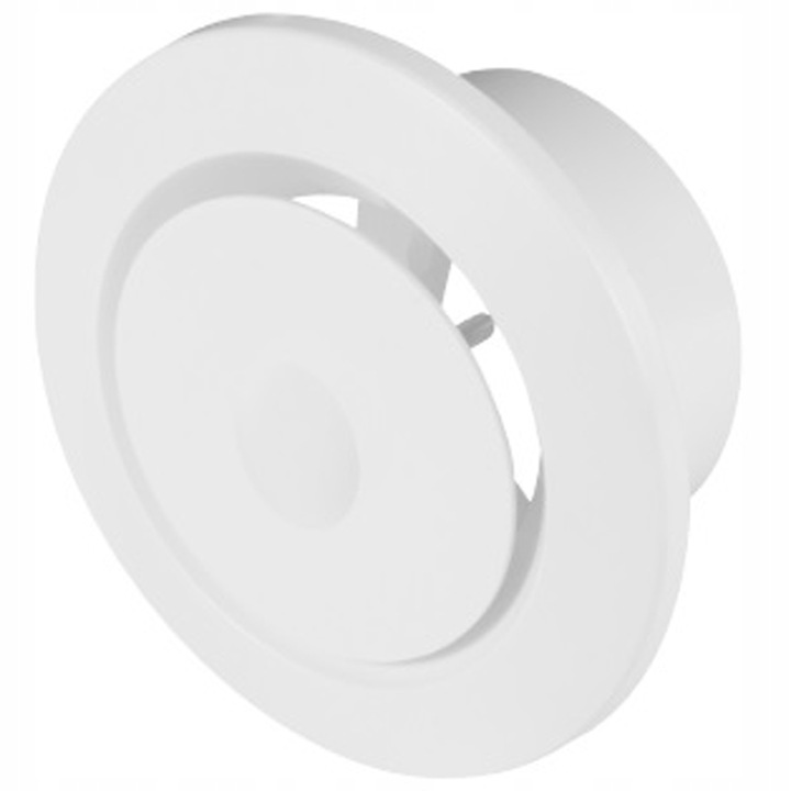 Valva anemostat, Awenta, reglabil, 100x155x60mm, Alb