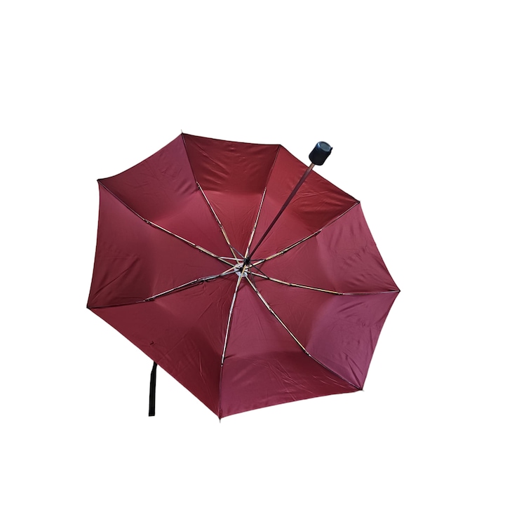 Összecsukható esernyő, kihúzható fogantyúval. Burgundia