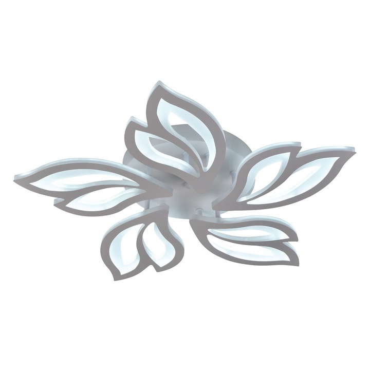 Plafoniera Leaf LED 62W 3CCT cu telecomanda, alb, Erste