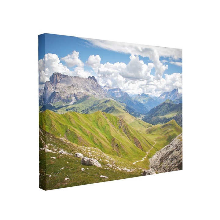 Tablou canvas Intelli®, Decoratiuni moderne pentru Living, Dormitor, Munti, F1346, 90x130 cm