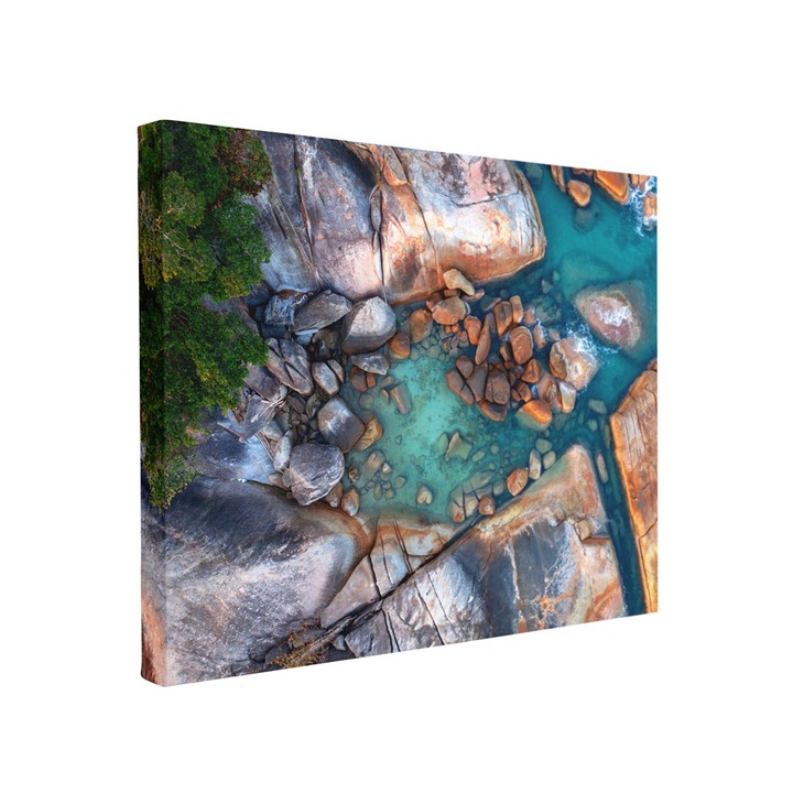 Tablou canvas Intelli®, Decoratiuni moderne pentru Living, Dormitor, Sea Rock, F1323, 30x40 cm