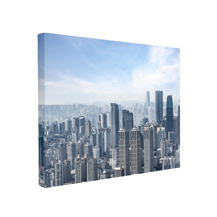 Tablou canvas Intelli®, Decoratiuni moderne pentru Living, Dormitor, Big City, F1533, 90x120 cm