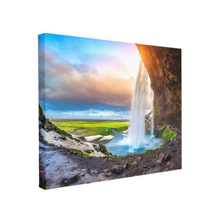 Tablou canvas Intelli®, Decoratiuni moderne pentru Living, Dormitor, Cascada, F1468, 30x40 cm