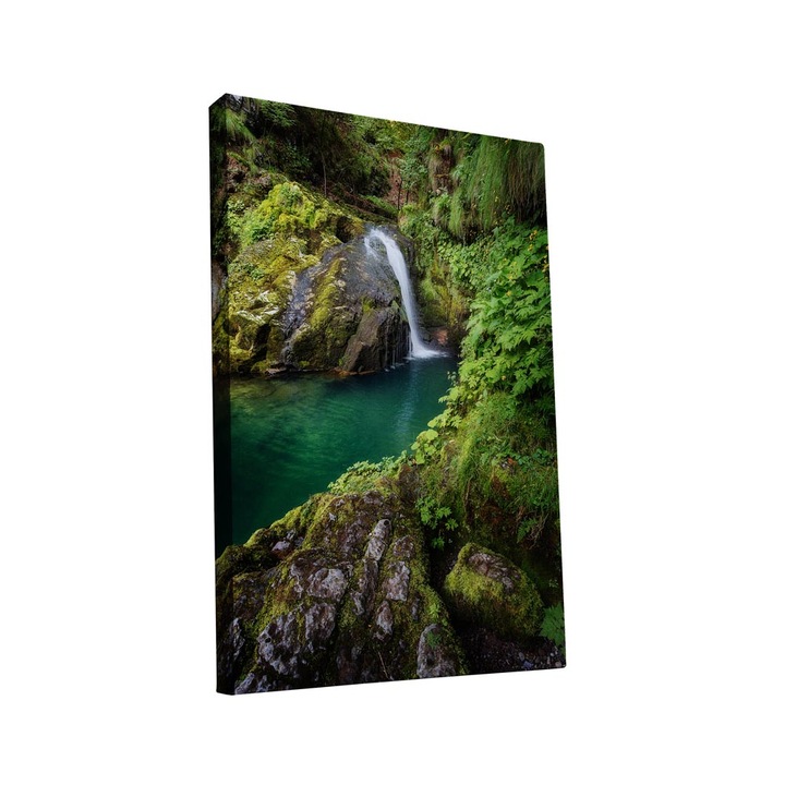 Tablou canvas Intelli®, Decoratiuni moderne pentru Living, Dormitor, Cascada, AH1289, 40x25 cm