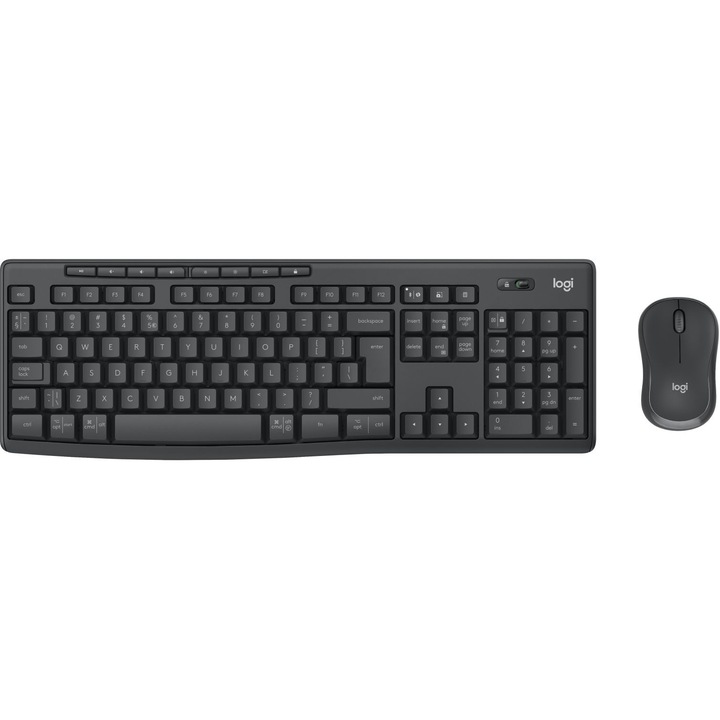Безжичен комплект Logitech MK370 Combo for Business, Графит, Bluetooth