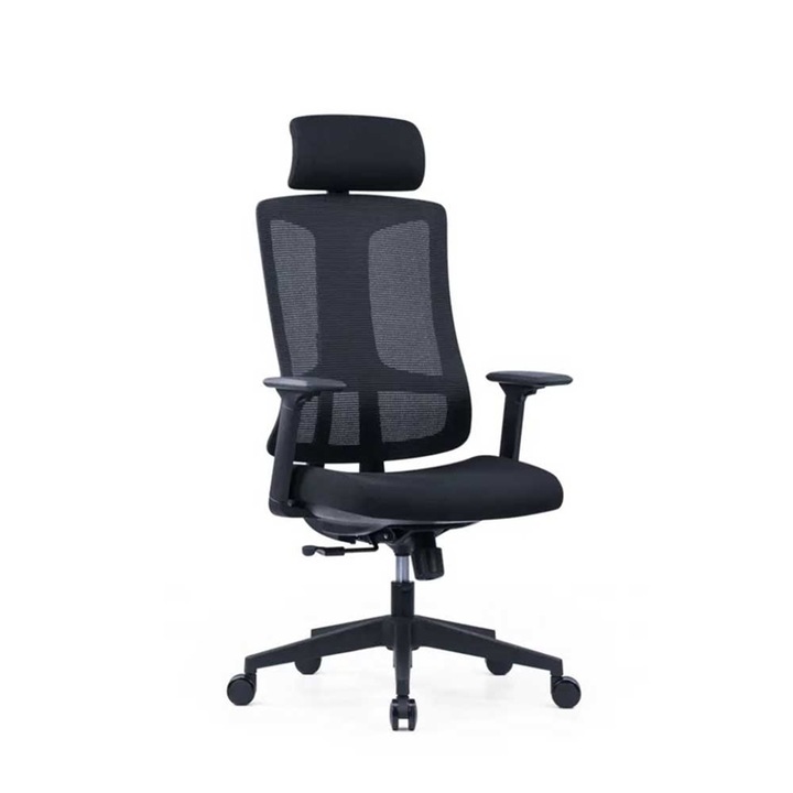 Ергономичен стол RFG REAL FEEL GOOD Tech@Vision, черен