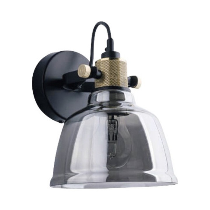 Лампа Amalfi E27, черна/златна