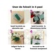 Burete Floral Verde pentru Flori Proaspete si Artificiale. Set de 4 Bureti Florali Umezi si Uscati pentru Nunti, Aniversari, Decor Acasa, Birou si Gradina