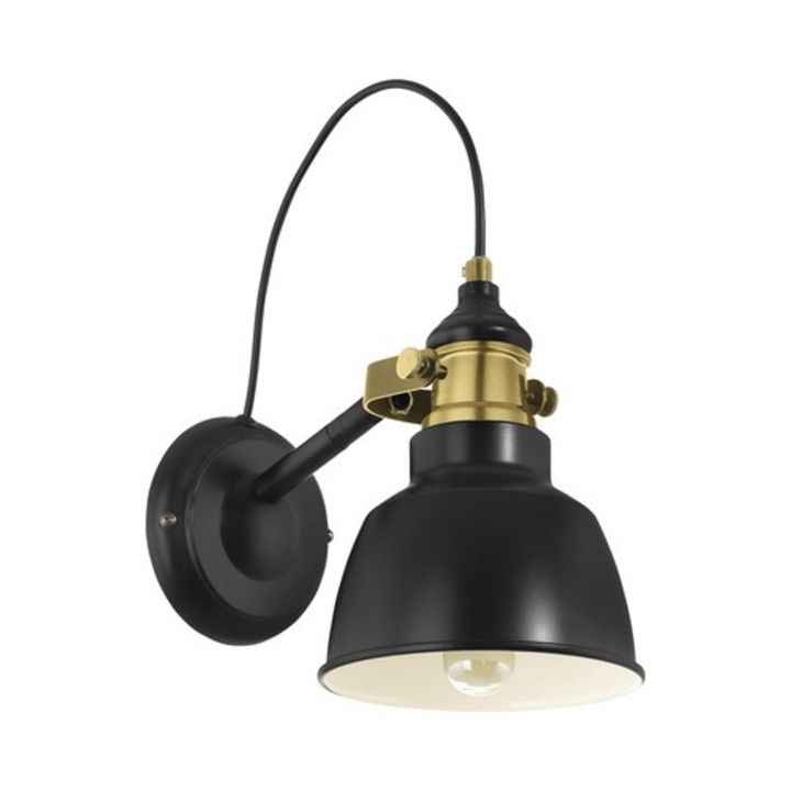 Лампа Thornford E27, Черно злато