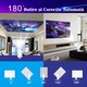 Videoproiector inteligent 4k cu telecomanda, Android TV 11.0, WiFi 6, Bluetooth 5.0, Ecran de proiectie 130 inch, Auto corectie imagine, Quad-core, 200 ANSI, Difuzor incorporat, HDMI, USB