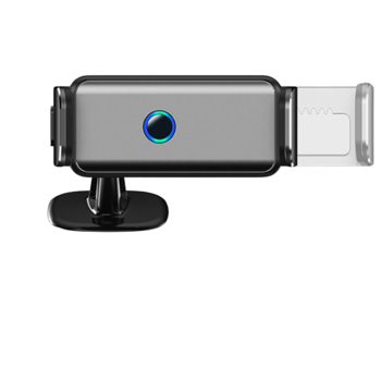 Suport universal pentru telefon auto Novsight, prindere automata electrica, suport pentru plansa de bord si aerisire, reglabil la 360°, baterie de 200 mAh, compatibil cu telefoane mobile de 4,7-7,2 inchi, aliaj de aluminiu - negru