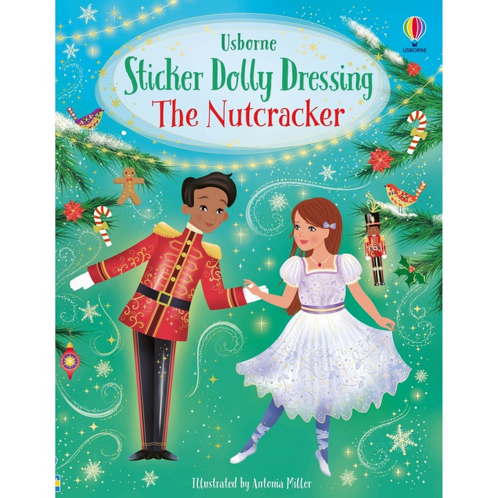 Carte cu abtibilduri, USBORNE, The Nutcracker, Multicolor