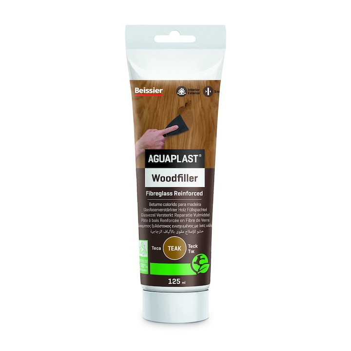 Aguaplast üvegszálas fatapasz, dió tubus 125ml