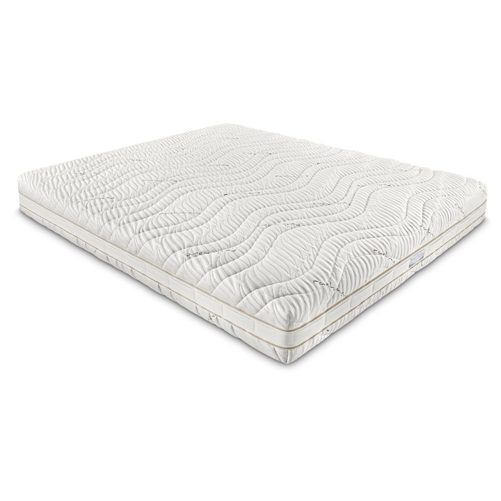 Ортопедичен матрак, мемори гел, Bed factory, 90x200 см, състои се от 3 подпори и 7 зони с различни тежести, калъфът е от вискозна нишка, твърд