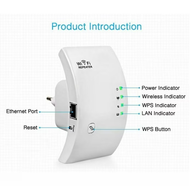 Amplificator semnal Wireless ATT®, WiFi Repeater/Range Extender, 300 ...